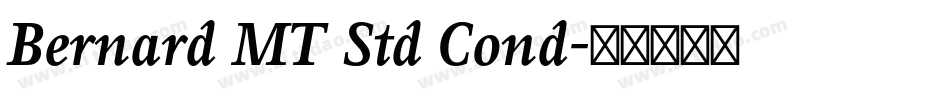 Bernard MT Std Cond字体转换